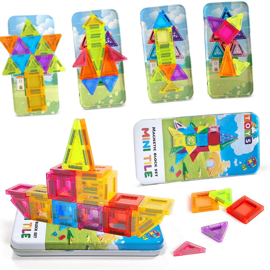 Mini Magnetic Tile, Travel Set (3 and up)
